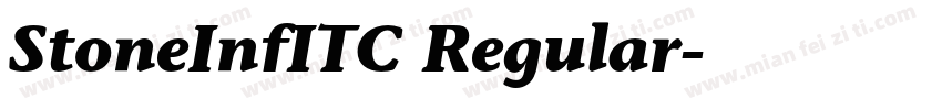 StoneInfITC Regular字体转换